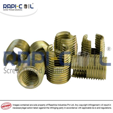 Material Mild Steel Slotted Self Tapping Threaded Inserts Ms For