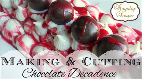 Making And Cutting Chocolate Decadence Soap ♕ Youtube