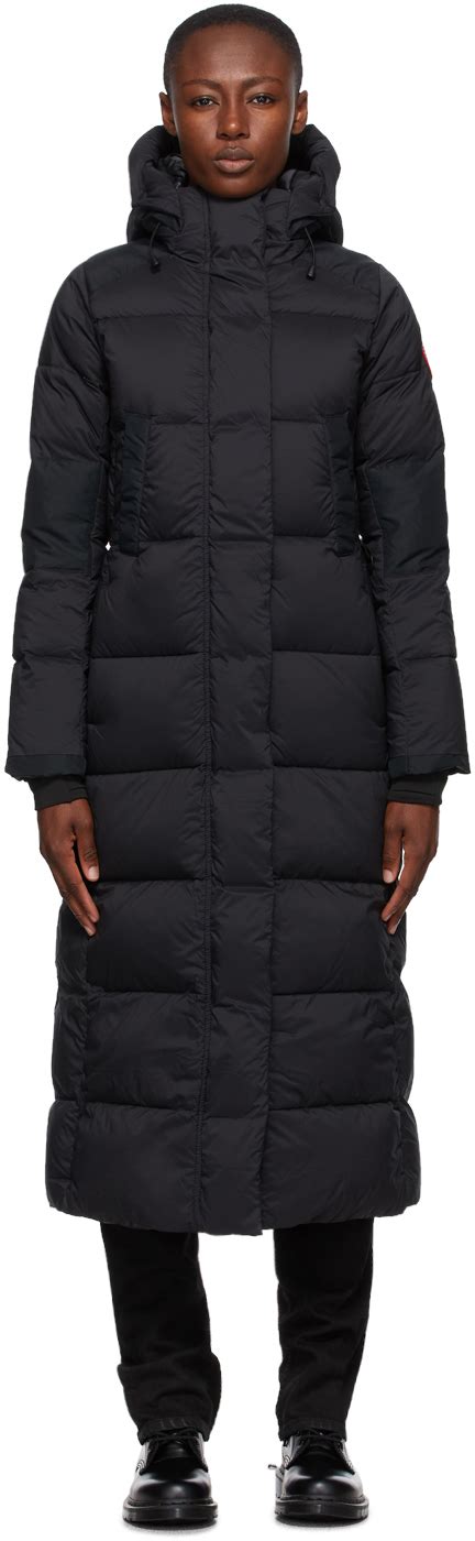 Canada Goose Black Down Alliston Parka SSENSE