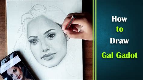 Drawing Gal Gadot How To Draw Gal Gadot Wonder Woman Time