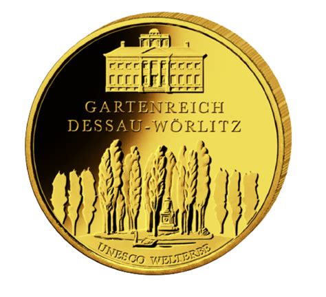 Goldmünze 100 Euro Dessau Wörlitz 2013 1 2 Unze SW10486