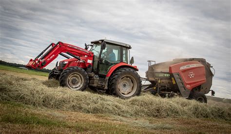 The Massey Ferguson 5712sl And 4180v Baler The Best Hay In The Barn Agco Farmlife