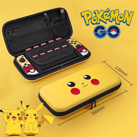 Pok Mon Pikachu Hard Shell Bolsa Protetora Saco De Armazenamento Para