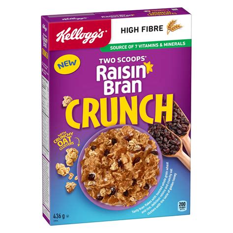 Kelloggs® Two Scoops® Raisin Bran Cereal Crunch Smartlabel™