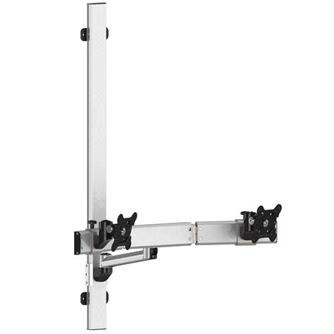 Dual VESA Wall Mount Oval Or Straight W Quick Release Single Arm