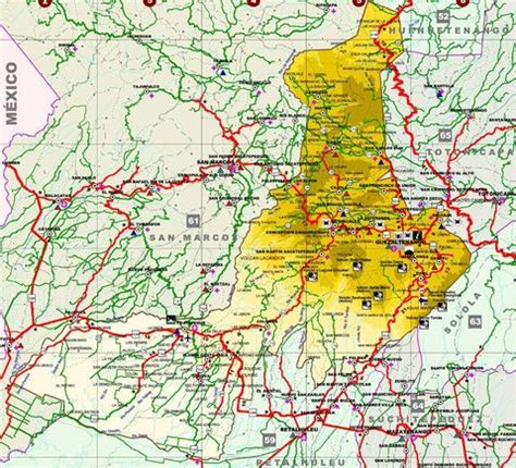 Map of Quetzaltenango | Gifex