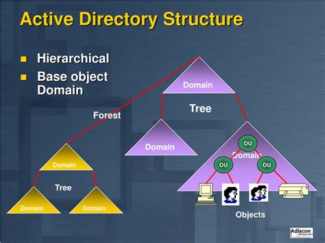 Diagram Of The Active Directory Structure Active Directory D