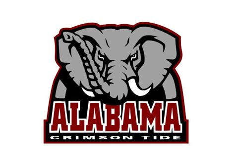 Alabama Crimson Tide Elephant Logo Svg File By Stuffbytroy On Etsy