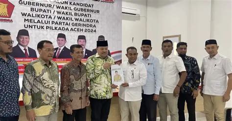 Teuku Raja Keumangan Daftar Jadi Calon Bupati Nagan Raya Lewat Partai