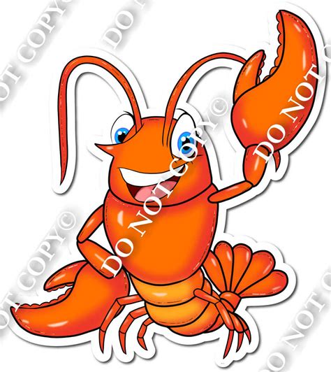 Crawfish Crawfish Waving W Variants Sign Swag Usa