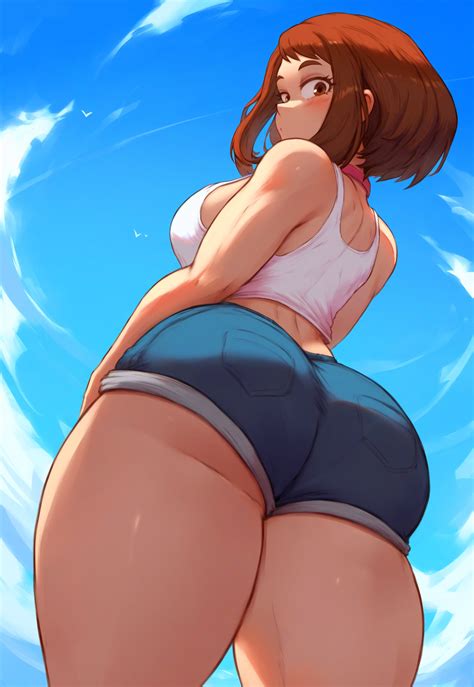 Ochako Uraraka ass смешные картинки мемы и приколы на JoyReactor