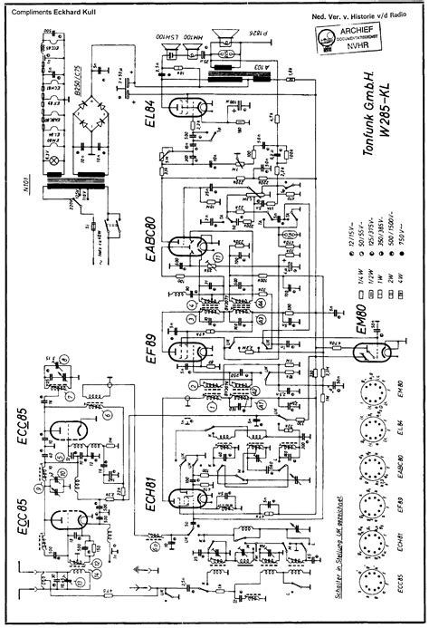 Tonfunk W285 Kl Am Fm Receiver Sch Service Manual Download Schematics