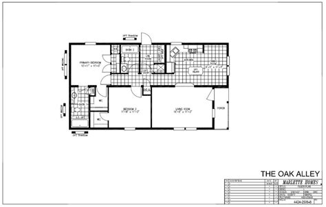 Oak Alley 4424 2508b Clayton Homes Floor Plan