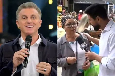 Rep Rter Do Sbt Deixa Dona Cremilda Fazer Pedido A Luciano Huck Ao