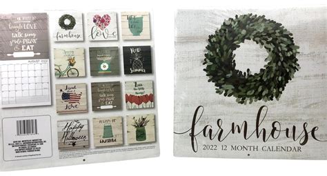 Farmhouse Dollar Tree 2022 Calendar