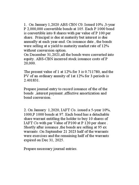 Journal Entries For The Issuance Interest Payments Amortization And Conversion Of Convertible