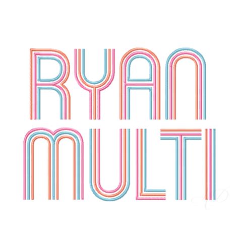 Ryan Multi Color Small Font – HERRINGTON DESIGN