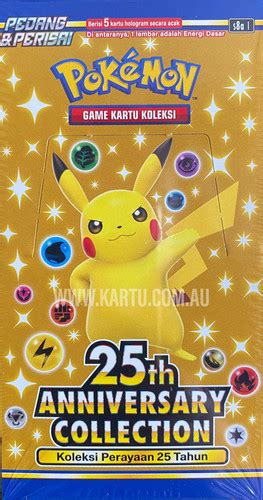 Pokemon Indonesian 25th Anniversary Booster Box Kartu