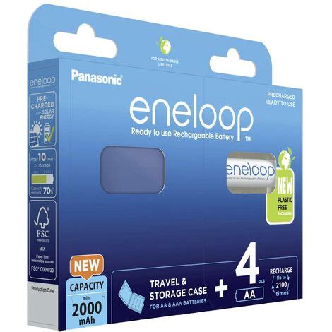 Pile Rechargeable Lr Aa Nimh Eneloop Eneloop Hr Mah V Pc S