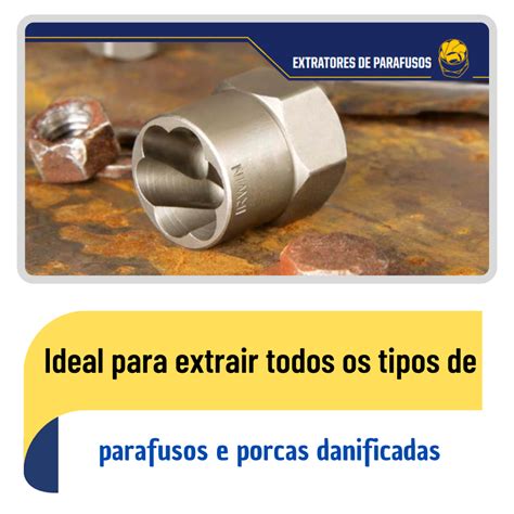 Kit Extratores Para Parafusos E Porcas 5 Peças Irwin MadeiraMadeira