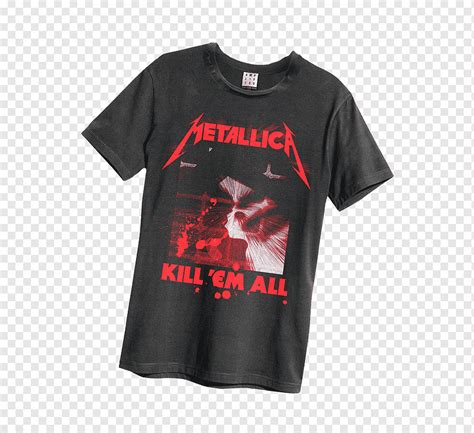 Kaos Metallica Kill Em All Sleeve Brand Muscle Shirt Png PNGWing