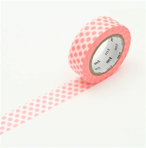 mt masking tape dot shocking red dekoop