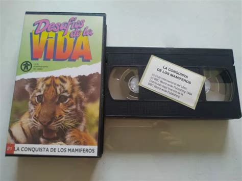 DESAFIOS VIDA THE Conquest Mammals BBC David Attenborough VHS Tape