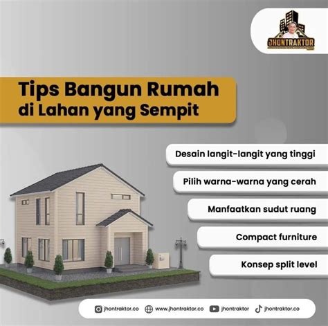 tips bangun rumah  lahan  sempit jhontraktor