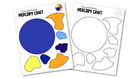 Mercury Craft With Printable Template Simple Mom Project