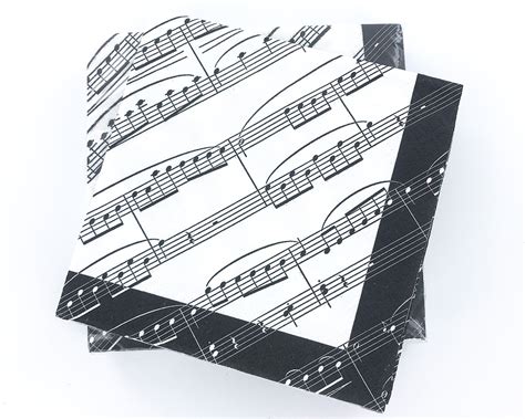 Music Notes Napkins Pack Of Lunch Size Music Decoupage