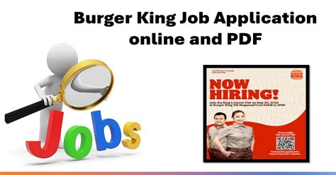 Burger King Job Application online