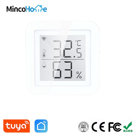 Minco Home Tuya Smartlife App Wireless Digital Thermometer Hygrometer