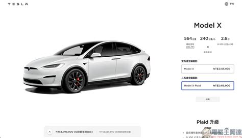 特斯拉 Model S、model X 台灣開賣，烈焰紅新色同步開放選購，1020 匹的 Model S Plaid 只要337萬！ 電腦王阿達