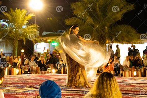 Belly Dance Live Show At Desert Safari Camp Dubai Uae Editorial Stock Image Image Of Dubai