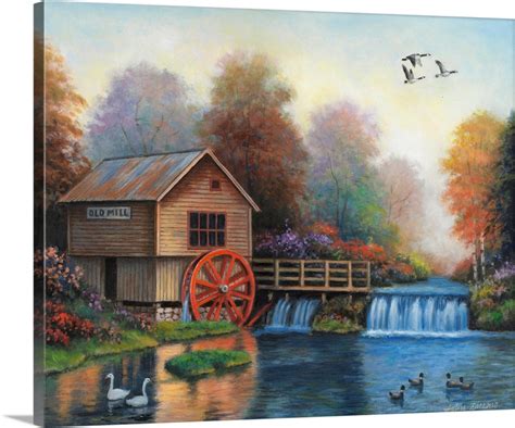 Autumn At The Old Mill Wall Art, Canvas Prints, Framed Prints, Wall ...