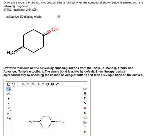 Solved Draw The Structure Of The Organic Product That Is