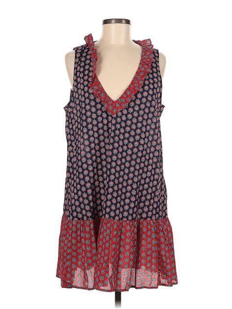 J Crew 100 Cotton Red Casual Dress Size M 72 Off Thredup