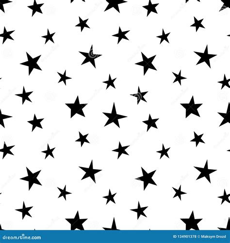 Vector Seamless Stars Pattern Star Background Based On Random Elements