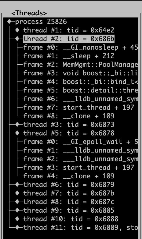 Peeter Joot's Blog » The lldb TUI (text user interface)
