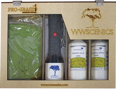 Wwscenics Pro Grass Layering System Complete Starter Kit With Static Grass And Applicator