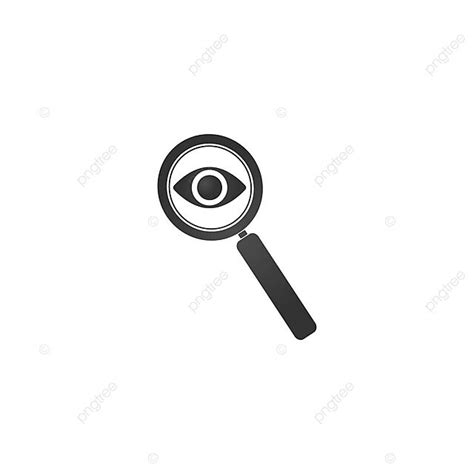 Icono De Lupa Y Ojo Para El Concepto De Búsqueda Vector PNG