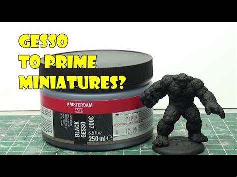 Gesso To Prime Miniatures YouTube