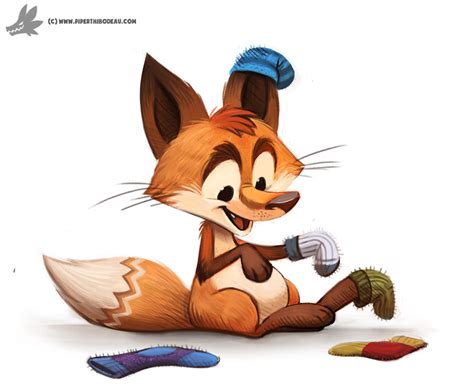 Day 836 Fox In Socks By Cryptid Creations On Deviantart