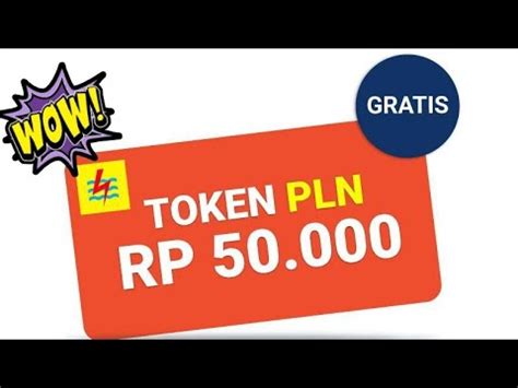 CARA MENDAPATKAN TOKEN LISTRIK 50RIBU GRATIS DI SHOPEE TOKEN LISTRIK