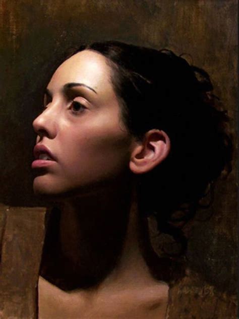 Artist Scott Waddell Connecticut {contemporary Figurative Realism Beautiful Female Head Woman