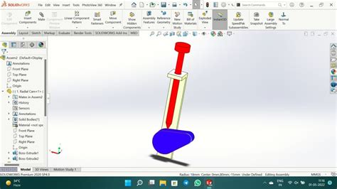 Cam And Follower Mechanism In Solidworks Using Motion Study Assembly