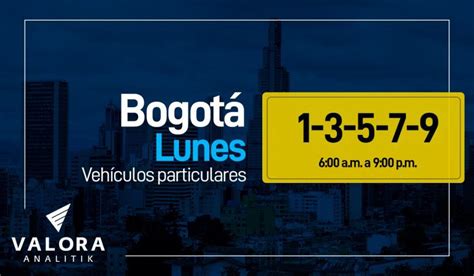 Pico Y Placa En Bogotá Hoy Lunes 29 De Agosto