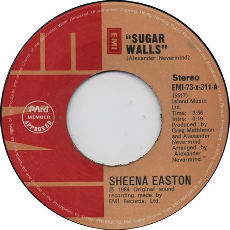 Sheena Easton Sugar Walls 1984 Vinyl Discogs