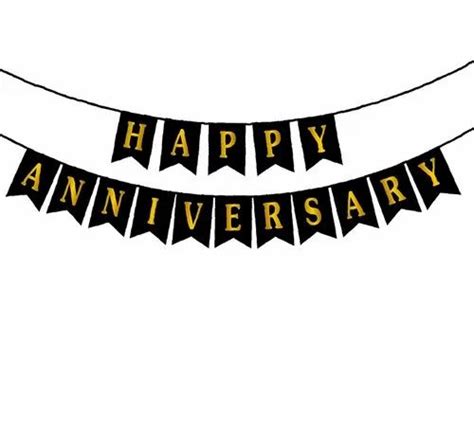 Paper Happy Anniversary Banner For Decoration At Rs 22 Piece In Ahmedabad