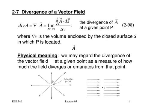 Ppt 2 7 Divergence Of A Vector Field Powerpoint Presentation Free Download Id 6312140